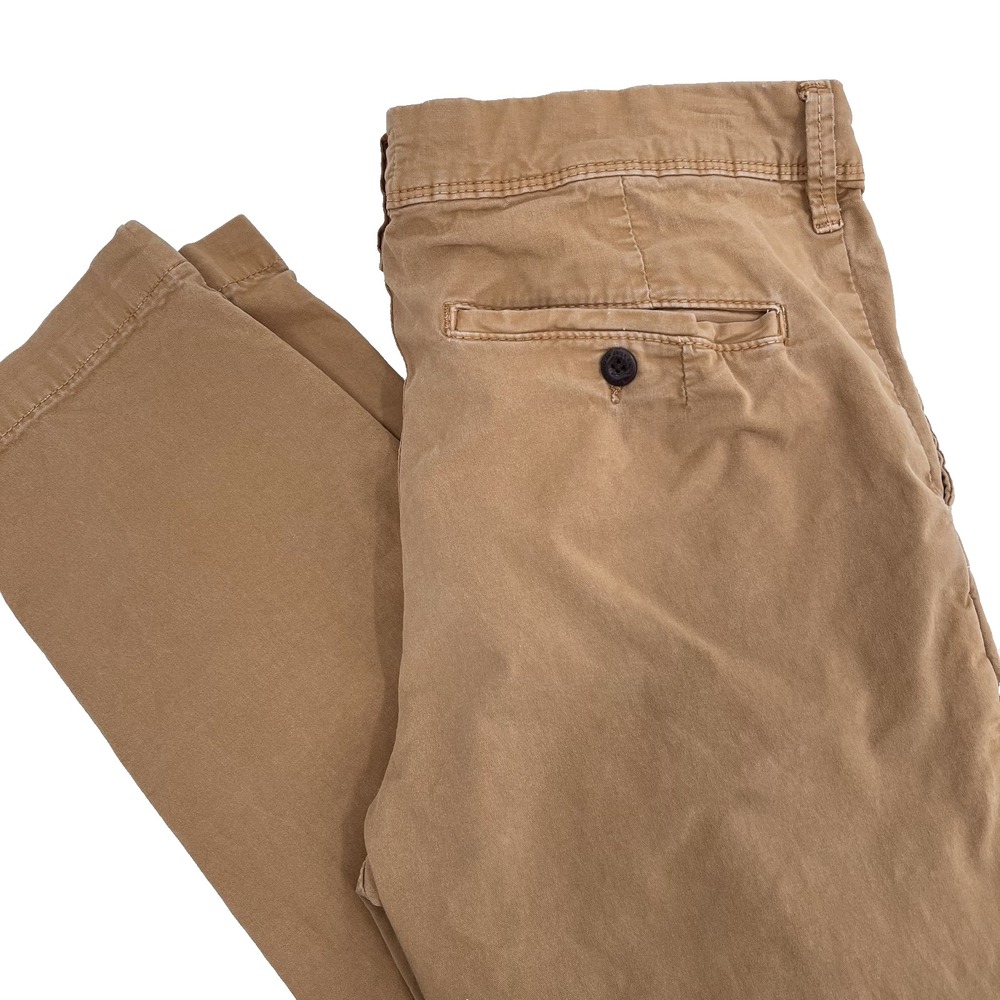 AMERICAN EAGLE Men's Sz 30x32 Next Level Flex Camel Slim Flat-Front Chino Pants